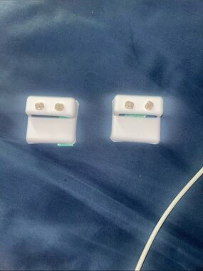 925 natural diamond earrings. Perfect for any occasion, pass the diamond tester.